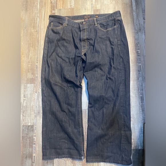 SOLD - ED HARDY extremely baggy graphic jeans pants affliction y2k 2000s jean - Picture 3 of 6